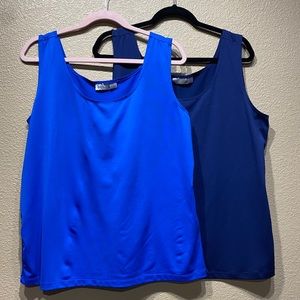 Two Avenue Blue Tanks Size 18/20